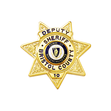 Blackinton B2467 Seven Point Star Badge with Circular Panel (2")