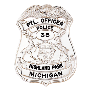 Blackinton B251 Michigan Tuebor Shield Badge (2-1/2" x 2")