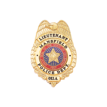 Blackinton B2556 Eagle Badge with Wreath Sides (2" x 1-3/8")