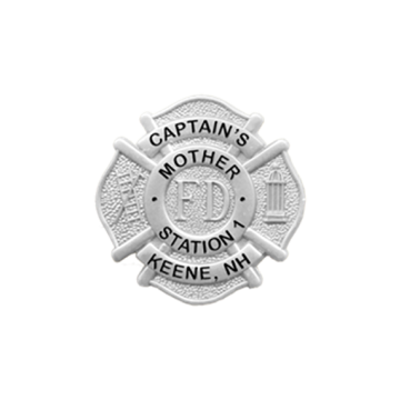 Blackinton B2609 Maltese Cross Badge with FD in Center (15/16")