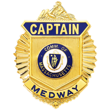 Blackinton B2634 Radiator Badge with Arm of the Law (2-7/8" x 2-1/4")