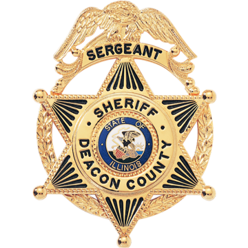 Blackinton B2650-WR Six Point Star with Wreath (3" x 2-1/4")