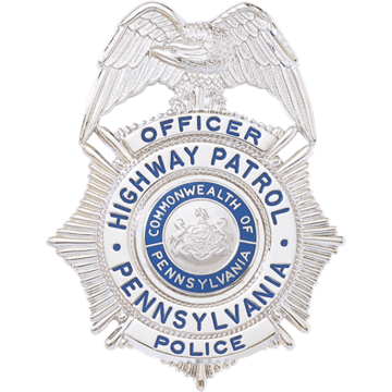 Blackinton B2693 Starburst Badge with Eagle (3-1/8" x 2-1/2")