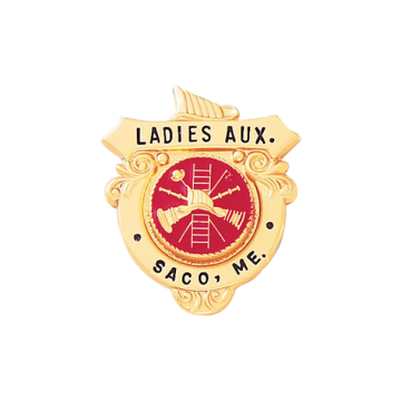 Blackinton B299-A Fire Badge with Helmet and Semi Circle Panel (1-1/4" x 1")