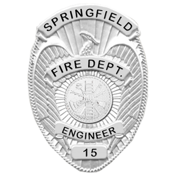 Blackinton B3024 Oval Badge with an Eagle in the Die (3-3/8" x 2-3/8")