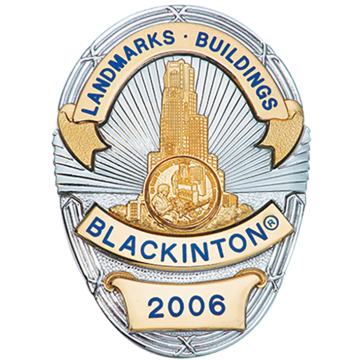 Blackinton B3058 Oval Building Badge (3-1/2" x 2-3/8")