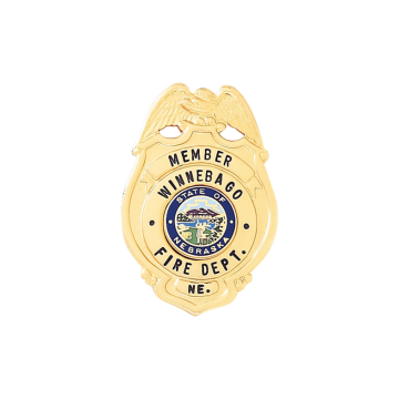 Blackinton B307 Small Shield Badge with Eagle (1-5/8" x 1-1/8")