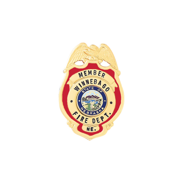 Blackinton B307-DE Small Shield Badge with Eagle (1-5/8" x 1-1/8")