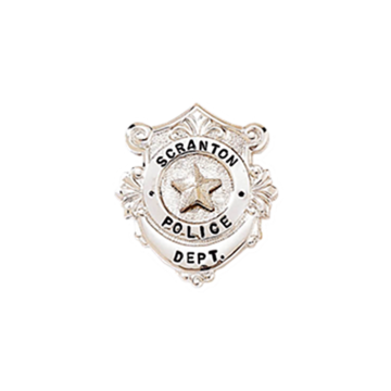 Blackinton B310 Mini Badge with Three Lines of Engraving (1" x 7/8")