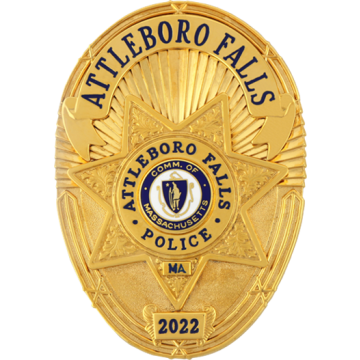 Blackinton B3317-V4 Oval Badge with Seven Point Star Badge (3-1/2" x 2-7/16")