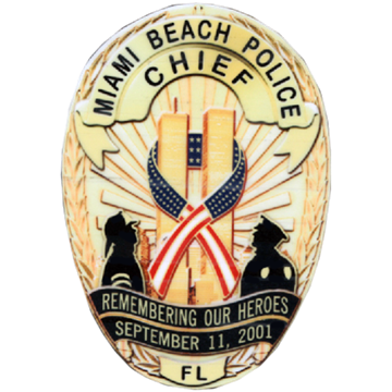 Blackinton B3338 September 11 Oval Remembrance Badge (3-1/2" x 2-1/2")