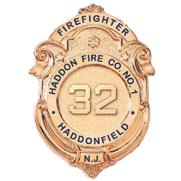 Blackinton B3454 Fire Badge with Circular Center Panel (3" x 2-3/16")