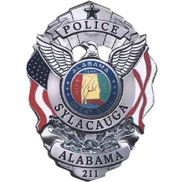 Blackinton B3462-AL Shield with American and Alabama Flags (2-7/8" x 2-1/8")