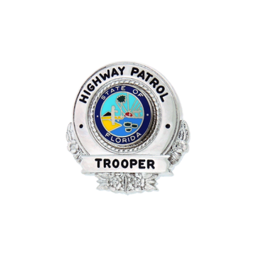 Blackinton B3577 Hat Badge with Semi Circular Panel (1-1/2" x 1-7/16")