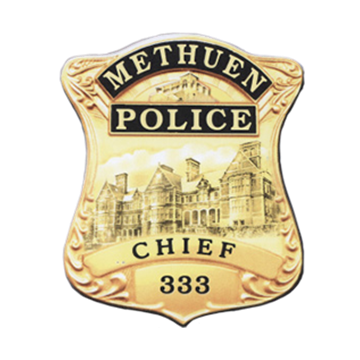 Blackinton B3614 Methuen Police Badge (2-13/16" x 2-7/8")