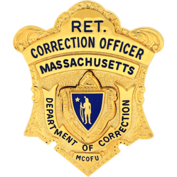 Blackinton B3639 Massachusetts Department of Corrections Shield (2-1/2" x 1-15/16")