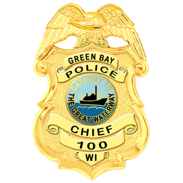 Blackinton B3891 Badge with Eagle Holding Ribbon Panel (3-1/4" x 2-1/8")