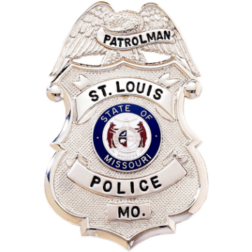 Blackinton B409 Badge with Eagle Holding Ribbon (3-1/4" x 2-1/8")