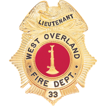 Blackinton B427 Sunburst Badge with Eagle and Circular Panel (2-3/4" x 2-5/16")