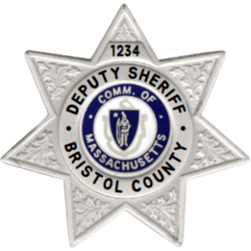 Blackinton B447-X Seven Point Star Badge with Circular Panel (2-11/16" x 2-3/4")