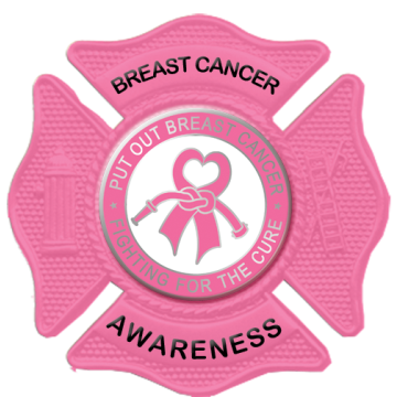 Blackinton B484-PI Breast Cancer Awareness Badge (1-3/4")