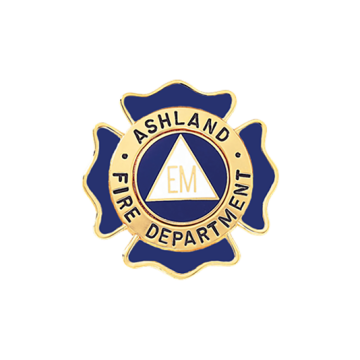 Blackinton B496-DE Maltese Cross Badge with Deluxe Enamel Background (2")