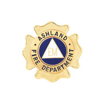 Blackinton B496 Maltese Cross Badge with Circular Panel (1-15/16")