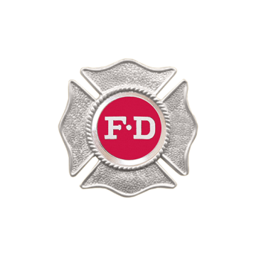 Blackinton B499 Maltese Cross Fire Badge (1-11/16")