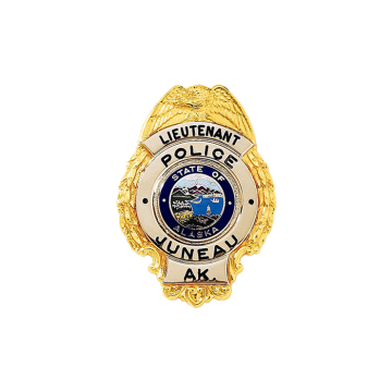 Blackinton B5 Badge with Eagle and Circular Panel (2" x 1-3/8")