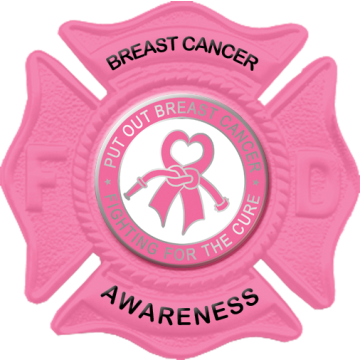 Blackinton B501-PI Breast Cancer Awareness Badge (1-3/4")