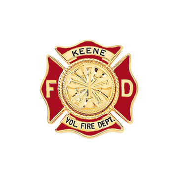 Blackinton B501-DE Maltese Cross Badge with Deluxe Enamel (1-3/4")