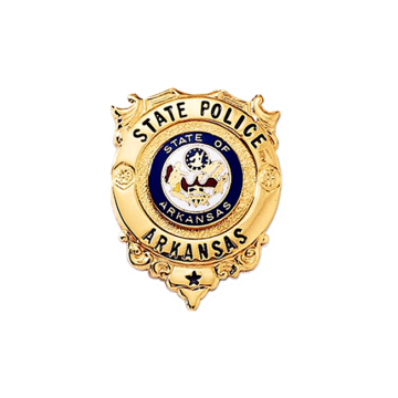 Blackinton B512-EO Small Shield Badge with Round Panel (1-1/8" x 7/8")