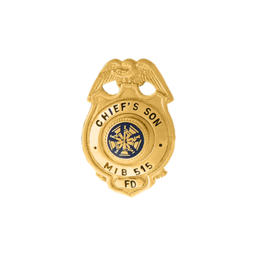 Blackinton B515 Miniature Shield Badge with an Eagle (1-3/4" x 1-1/8")