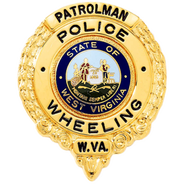 Blackinton B539-EO Circle Badge with Decorative Rim (2-1/8" x 1-13/16")