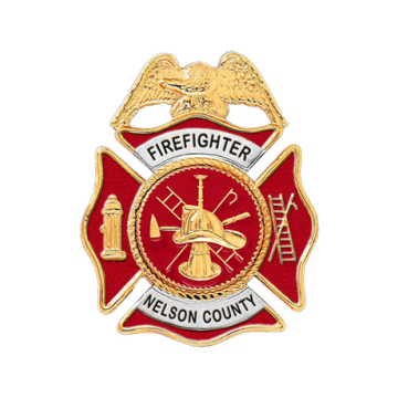 Blackinton B547-DE Maltese Cross Badge with Eagle and Enameled Background (2-3/16" x 1-3/4")