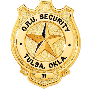 Blackinton B557-EO Badge with Circular Panel and no Eagle (2-5-16" x 1-7/8")