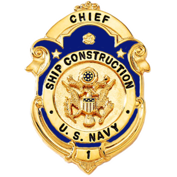 Blackinton B563-DE Decorative Shield with Deluxe Enamel Background (2-3/8" x 1-3/4")