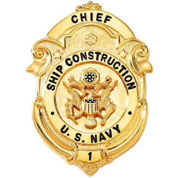 Blackinton B563 Badge with Circular Panel (2-3/8" x 1-3/4")