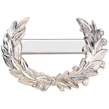 Blackinton B567-PA Wreath Badge with Engraveable Panel (1-15/16" x 2-13/16")