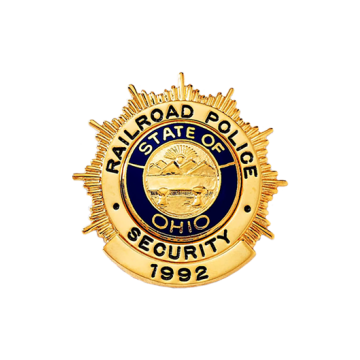 Blackinton B575-XEO Sunburst Badge with Circular Panel (1-11/16")