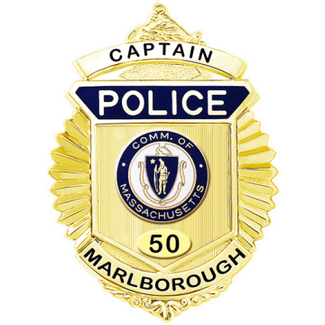 Blackinton B587-V2 Radiator Badge with Arm of Law at Top (3-1/8" x 2-1/4")