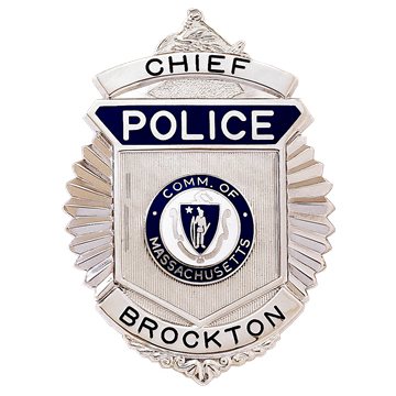 Blackinton B587 Radiator Badge with Arm of Law at Top (3-1/8" x 2-1/4")