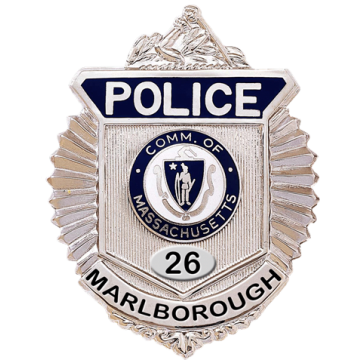 Blackinton B588-V2 Radiator Style Badge with Arm of Law (2-7/8" x 2-1/4")