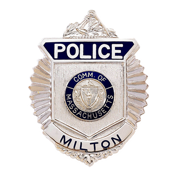 Blackinton B588 Radiator Style Badge with Arm of Law (2-7/8" x 2-1/4")