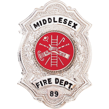 Blackinton B595 Decorative Badge with Wreath around Center Seal (2-5/16" x 1-9/16")