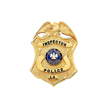 Blackinton B603 Shield Badge with Eagle (2" x 1-7/16")