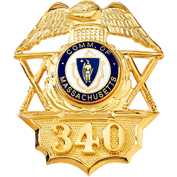 Blackinton B627-H Hat Badge with Applied Numbers (2-11/16" x 2-1/4")