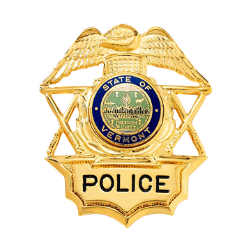 Blackinton B627-HA Badge with Eagle and Crossed Batons with Applied Panel (2-11/16" x 2-1/4")