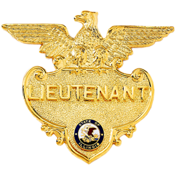 Blackinton B631 Badge with Eagle and Applied Letters (2-1/2" x 2-3/4")