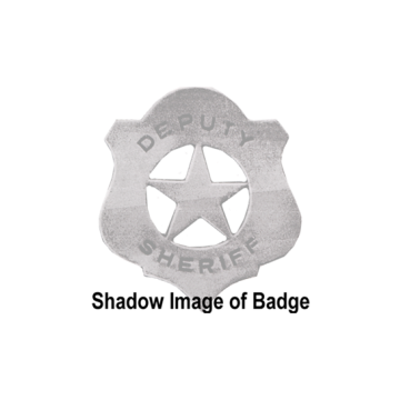 Blackinton B646 Shield with Star Cut Out (2-5/16" x 2-1/16")